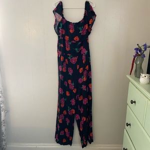 Torrid Off the Shoulder Floral jumpsuit